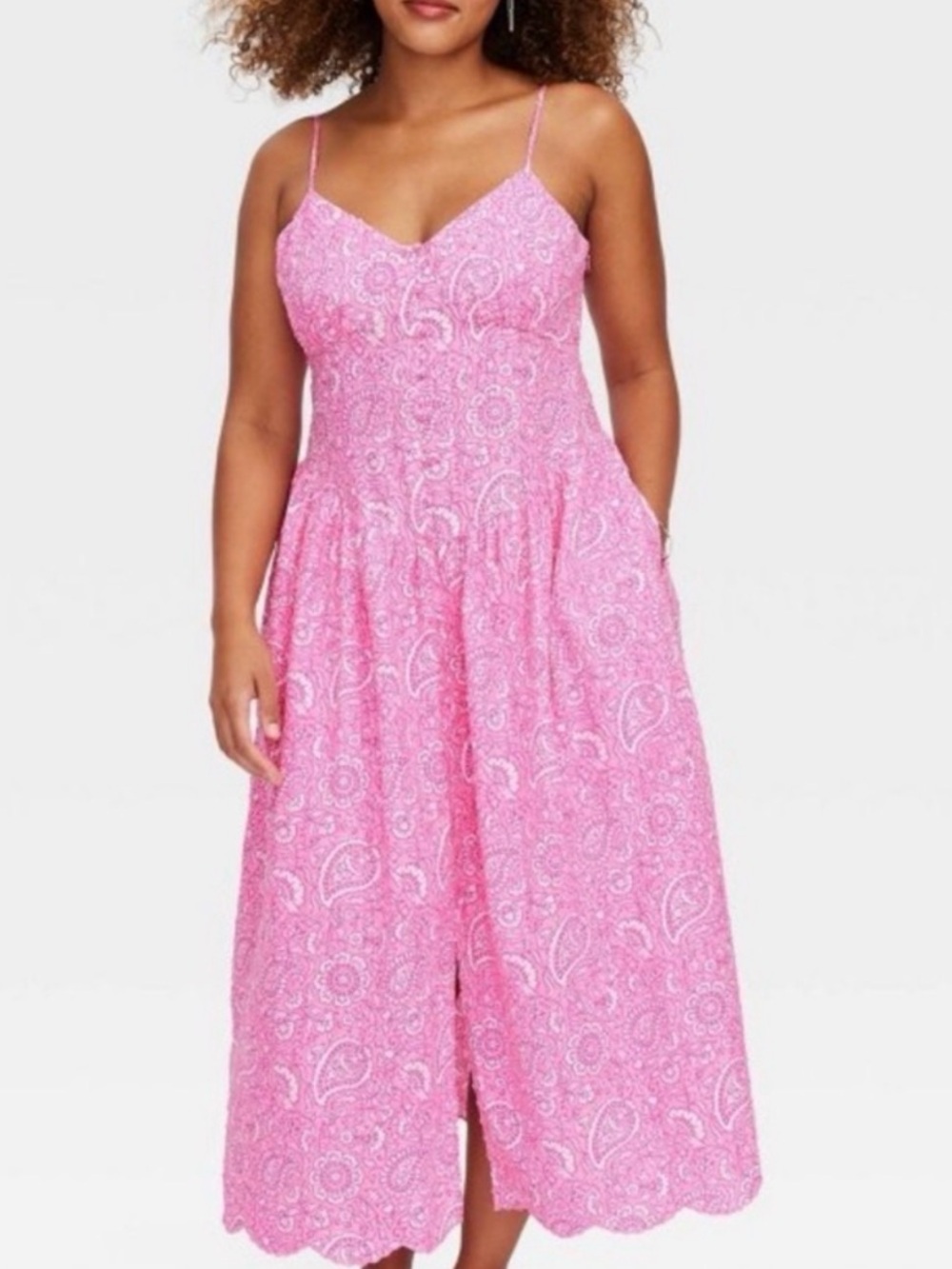 Roller rabbit target collab pink paisley floral print maxi flowy dress plus XXL